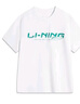 LI-NING KIDS李寧兒童t恤速干男童女大童25年夏季新款打底衫上衣寬松半袖短袖 標(biāo)準(zhǔn)白 170 曬單實(shí)拍圖