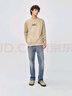 Lee25秋冬新品舒適版圓領(lǐng)印花Logo男長(cháng)袖衛衣休閑潮LMT010840204 卡其色 M 曬單實(shí)拍圖