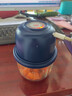 榮事達(dá)（Royalstar）蒜泥搗碎器電動(dòng)拉蒜器蒜蓉?cái)囁槠魇[姜蒜粉碎器打蒜末神器多功能小型家用嬰兒輔食料理絞肉機(jī) 深藍(lán)- 0.35L 【六葉刀絞肉+加厚玻璃】 曬單實(shí)拍圖