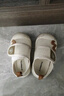托姆貝克夏季寶寶學(xué)步鞋網(wǎng)鞋男女童涼鞋嬰兒涼鞋網(wǎng)眼軟底防滑鞋 米白17# 曬單實(shí)拍圖