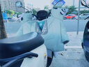 沙伯【前開叉設(shè)計(jì)】電動車擋風(fēng)被親子冬季加厚加大電瓶車防風(fēng)罩防雨水 親子款綠色 2025年新款 曬單實(shí)拍圖