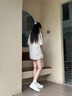 環(huán)球原創(chuàng)黑粉鞋子女2024新款爆款秋冬韓系潮休閑百搭厚底運動板鞋 曬單實拍圖