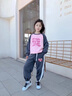 G.duck小黃鴨女童春裝套裝新款洋氣女大童裝衛衣兒童春秋運動(dòng)女孩兩件套 粉色 160 cm 適合身高155厘米左右 曬單實(shí)拍圖