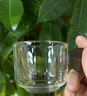 咪曦耐熱玻璃品茗杯6個(gè)木柄帶把功夫茶具茶杯套裝泡茶杯 曬單實(shí)拍圖