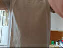 吉普（JEEP）冰絲短袖T恤男士夏季亨利領(lǐng)休閑上衣薄款涼感衣服男裝 杏色 2XL 曬單實(shí)拍圖
