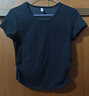 森馬（Semir）短袖t恤女短款修身圓領(lǐng)內(nèi)搭25夏涼感收腰V領(lǐng)上衣辣妹109325100006 曬單實拍圖