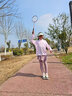 NICKYBABY女童速干運(yùn)動(dòng)套裝2025新款春秋兒童長袖羽毛球跑步訓(xùn)練服大童裙褲 19578粉+2186紫【速干套裝】 120 曬單實(shí)拍圖