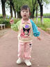 G.DUCKKIDS小黃鴨童裝女童秋裝套裝2025新款女孩春秋衣服寶寶運動(dòng)衛衣兩件套 粉色 120 建議身高105-115cm 4-5周歲 曬單實(shí)拍圖