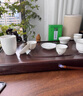 石茗堂整塊黑檀木茶盤實(shí)木簡約家用茶臺原木茶盤長方形大號排水功夫茶具 觀山月 50x27 +贈品 曬單實(shí)拍圖
