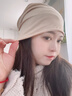 FitonTon帽子冬季女毛線(xiàn)帽堆堆帽保暖月子帽冬帽防風(fēng)防寒帽子睡帽棉帽 曬單實(shí)拍圖