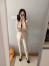 紫魅俏職業(yè)套裝女夏季短袖新款時尚通勤女神范氣質(zhì)美容院西裝套裙工作服 粉色 XL 曬單實拍圖