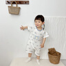 嬰兒衣服夏季薄款新生兒寶寶純棉短袖連體衣男女哈衣爬服夏裝 【毛衣小熊】2件裝 90cm 【11-15個月】 曬單實(shí)拍圖
