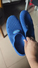 男士涼鞋洞洞鞋男軟底包頭涼拖鞋外穿耐磨厚底工作涼鞋透氣網(wǎng)鞋男 藍色 42 碼 平時(shí)41腳 曬單實(shí)拍圖