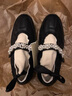 FOOT INDUSTRY足下工業(yè)「2025新款」復(fù)古珍珠瑪麗珍女鞋黑色薄底休閑女夏季 黑色 （建議拍大一碼） 39 曬單實拍圖