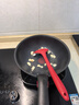 特福（Tefal）鍋具套裝百變鍋鑄鋁紅心可拆卸煎炒鍋六件套黑美人【帶硅膠鏟】 曬單實(shí)拍圖