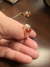 Amber Lollipop紅瑪瑙戒指女輕奢小眾指環(huán)開口食指生日七夕情人節(jié)禮物送女友老婆 曬單實(shí)拍圖