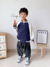 小豬班納男童棒球服兒童外套2025春秋季新款男孩時(shí)髦休閑運(yùn)動(dòng)耐磨上衣童裝 藏青/K藍(lán)字剪影 120 【推薦37-45斤】 曬單實(shí)拍圖