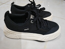 斐樂（FILA）官方川行鞋F(xiàn)OSSO男鞋復(fù)古帆布鞋新款休閑鞋 黑-BK 41 曬單實拍圖