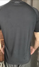 安德瑪（Under Armour）官方男子夏季新款運動短袖健身訓(xùn)練舒適透氣快干休閑T恤 【新款速干T恤】黑色 L 曬單實拍圖