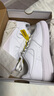 耐克NIKE板鞋女子大童空軍一號 AIR FORCE 1運動(dòng)鞋FV5951-111白38.5 曬單實(shí)拍圖