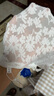 IEF/愛依服2025夏季新款法式溫柔小女人氣質(zhì)通勤百搭蕾絲短款外披 白1 L 曬單實(shí)拍圖