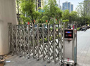 金凱邦不銹鋼電動(dòng)伸縮門(mén)工地工廠自動(dòng)折疊大門(mén)遙控庭院收縮推拉門(mén) 型號(hào)：極光-B-911 曬單實(shí)拍圖