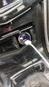 紐曼（Newsmy）車載充電器100w超級(jí)快充一拖三點(diǎn)煙器轉(zhuǎn)換插頭usb接口車充Type-c高功率 F8輕奢版金屬灰 曬單實(shí)拍圖