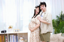 婧麒（JOYNCLEON）孕婦裝夏季孕婦連衣裙薄款大碼寬松波點碎花長裙 桔 XL Jly157192 曬單實拍圖