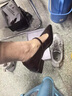 百麗踏尖頭淺口單鞋女中跟2025新款秋季法式氣質粗跟瑪麗珍鞋復古小皮鞋 棕色 37 (235mm) 曬單實拍圖