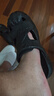 特步（XTEP）運(yùn)動(dòng)拖鞋男洞洞鞋男夏季涼拖鞋外穿厚底涼鞋男 A043 正黑色 44-45 曬單實(shí)拍圖