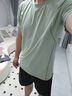 莫代爾運(yùn)動(dòng)t恤男跑步夏季冰絲速干衣短袖羽毛球訓(xùn)練上衣健身服2025新款 綠色【冰絲 速干 透氣】 XL (145-160斤) 曬單實(shí)拍圖
