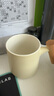 品喻（PINYU）泡茶杯茶水分離陶瓷水杯家用馬克杯辦公帶蓋喝茶杯子會(huì)議杯米黃釉 曬單實(shí)拍圖