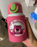 迪士尼（Disney）兒童保溫杯水杯316水壺吸管杯帶杯套雙蓋直飲杯幼兒園草莓熊480ml 曬單實拍圖