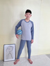 雅鹿青少年秋衣秋褲男士保暖內(nèi)衣套裝初高中男生無(wú)痕可外穿打底衫 藏青 L 【建議90-110斤】 曬單實(shí)拍圖