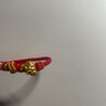 周六福鴻吉蛇寶黃金轉(zhuǎn)運(yùn)珠生肖蛇手繩七夕禮物定價(jià)A1714254 約0.79g  曬單實(shí)拍圖