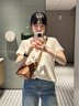 MYTASTE風(fēng)箏系列飯盒包小號小眾腋下法棍包高級感真皮斜挎包女 焦糖色 曬單實拍圖