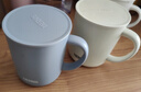 膳魔師（THERMOS）新款日本膳魔師保溫杯咖啡杯辦公室馬克杯男女泡茶水杯子JDG 灰藍(lán)色450ml 曬單實(shí)拍圖