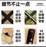 午休椅可折疊椅折疊床月亮椅懶人靠背座椅辦公室單人久坐躺椅釣椅 【三擋調(diào)節(jié)】高背帶腿托卡其色 曬單實(shí)拍圖