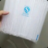 奇典 一次性透明食品級(jí)塑料藍(lán)色短吸管酸奶西米露八寶粥乳酸菌吸管 透明12.5cm×0.6cm中粗吸管(包) 曬單實(shí)拍圖