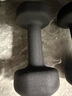 Keep彩色浸塑啞鈴 男士女士家用家庭健身肌肉塑形墨灰色 5kg*2 曬單實拍圖