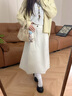 森馬（Semir）[商場同款]半身裙女磨毛純棉長裙2025秋氣質(zhì)純色傘裙101525120002 曬單實拍圖