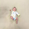 wua.wua新生嬰兒衣服保暖加厚冬裝新生兒半背衣春秋初生寶寶上衣夾棉秋冬 黃色夾棉半背衣兩件裝 59 （適合1-3月 體重8-12斤） 曬單實拍圖