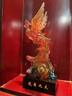 琉璃鳳凰工藝品火鳳舞九天擺件客廳玄關(guān)裝飾吉祥禮物輕奢高檔裝飾 鳳舞九天中（贈(zèng)送水晶底座） 曬單實(shí)拍圖