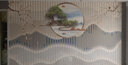 巖板廣東優(yōu)等品大板800x2600定制電視沙發(fā)新中式山水畫墻磚背景墻 海納百川 800*2600*9mm 曬單實(shí)拍圖