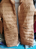 金羽杰秋冬季立領(lǐng)輕薄羽絨服女中長款修身顯瘦輕暖羽絨服Y22802397 曬單實拍圖