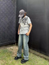 真維斯（Jeanswest）牛仔褲男夏季薄款天絲休閑褲男寬松直筒運動褲男潮牌冰絲薄款褲子 1048藍色 【天絲薄款】 XL 建議體重135-155斤 曬單實拍圖