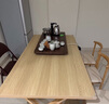 歐意朗中古風(fēng)全實(shí)木餐桌小戶(hù)型家用4-6人2025新款吃飯桌子餐桌椅子全套 【全實(shí)木30MM】胡桃色120CM 曬單實(shí)拍圖