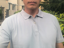 京東京造【100系列云感速干】運(yùn)動(dòng)短袖Polo衫男跑步健身戶外 灰藍(lán)色2.0  曬單實(shí)拍圖