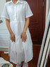 衣圖雅裙子女夏季2025新款韓版女士夏天衣服學(xué)院風(fēng)襯衫連衣裙寬松顯瘦裙 白色 均碼 【可備注碼數(shù)】 曬單實(shí)拍圖