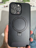 摯衛士【磁吸支架二合一】適用蘋(píng)果15promax手機殼 iPhone15promax保護套 磁吸超薄防摔親膚磨砂 石墨黑 曬單實(shí)拍圖